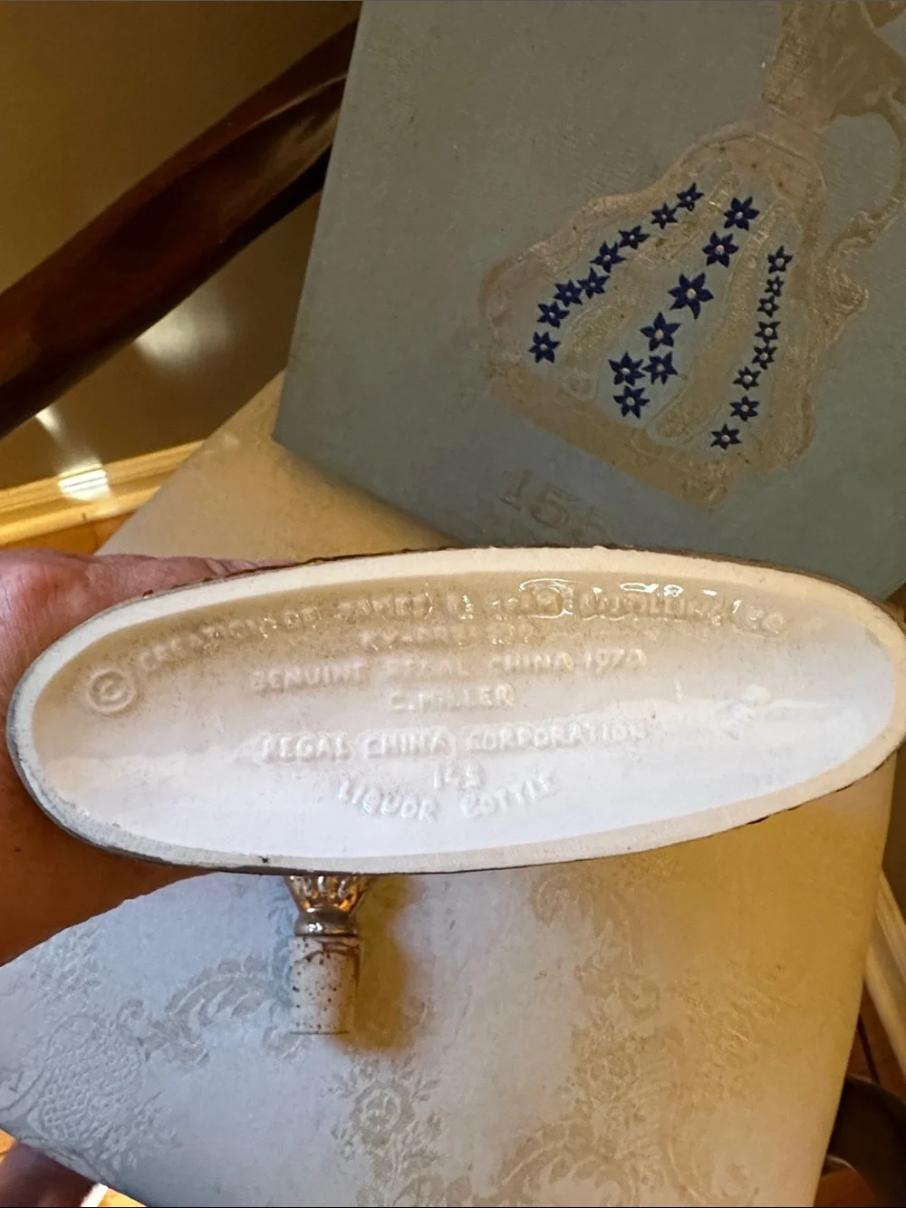 Jim Beam’s 155 Months 1970 whiskey decanter and box